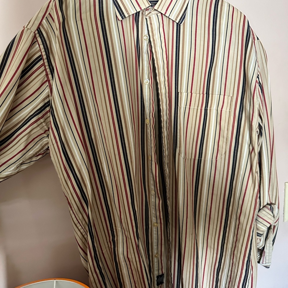Burberry Striped Button-Up Shirt